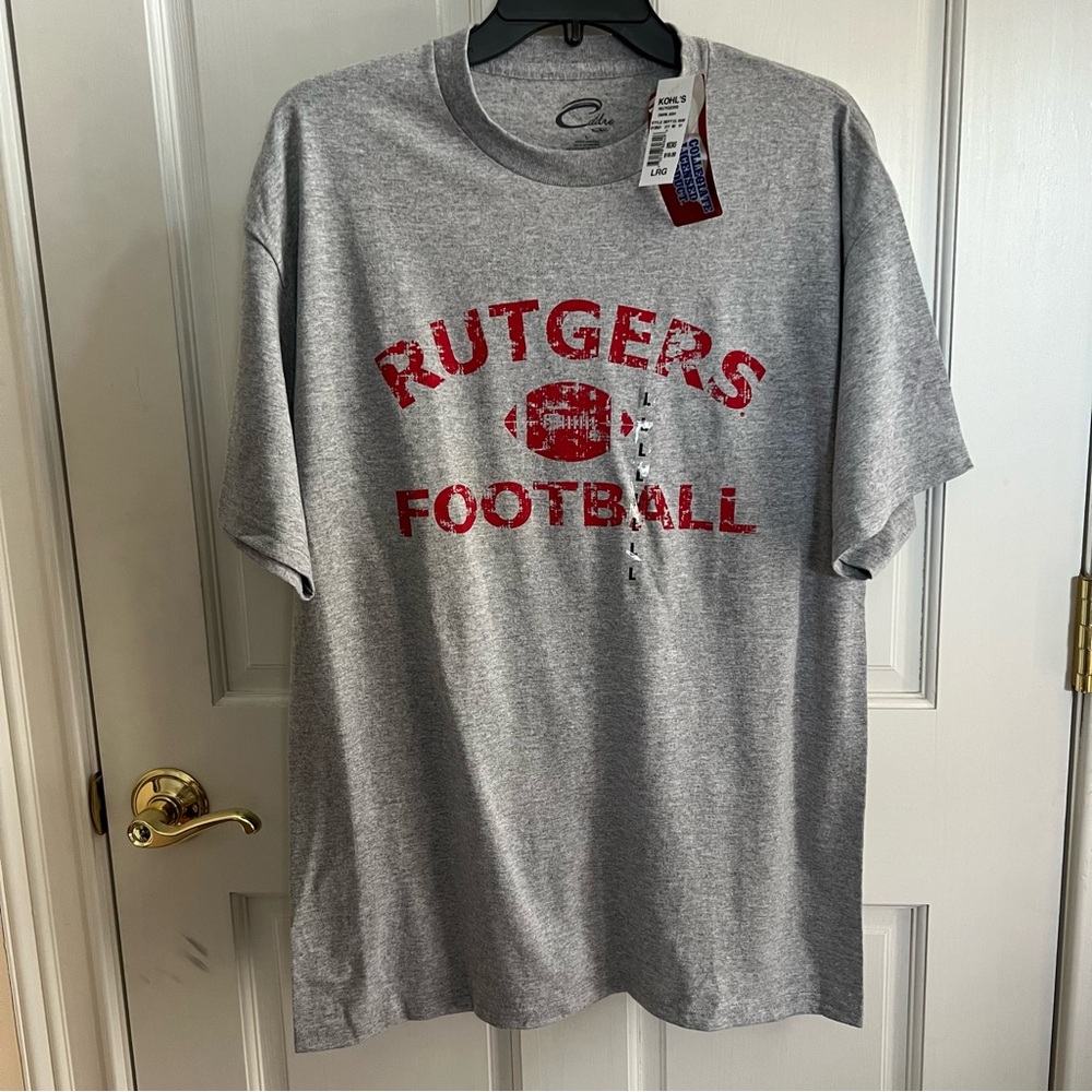 NWT Mens CADRE ATHLETIC RUTGERS College Football Tee Size Large